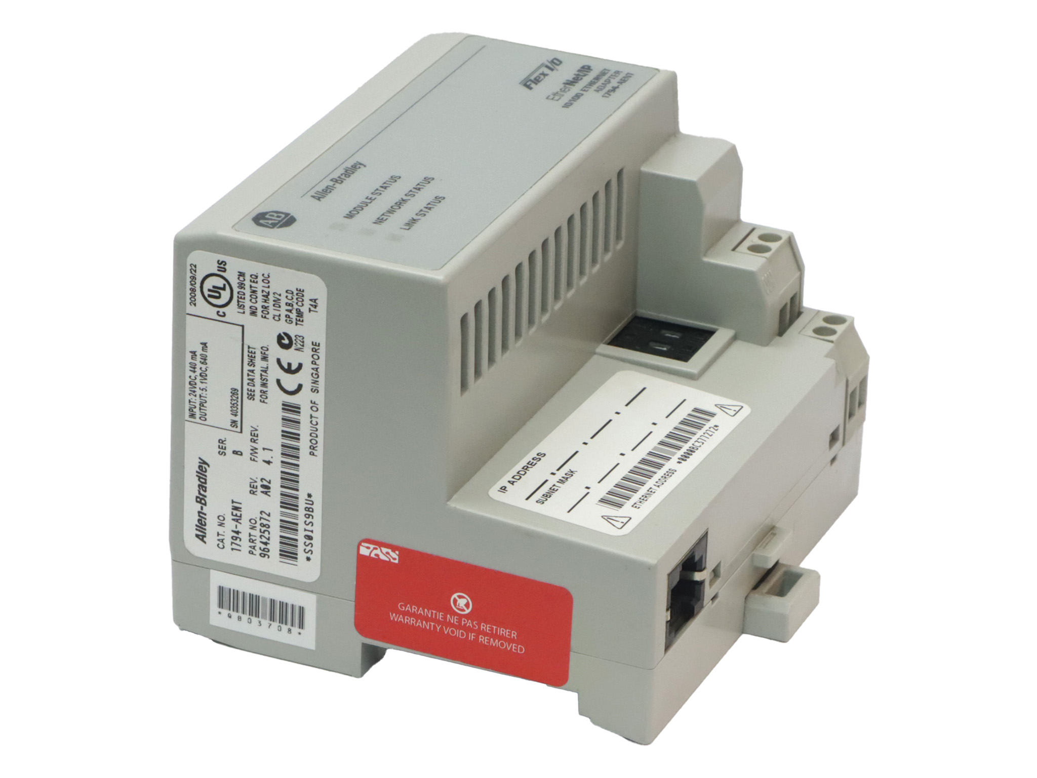 ALLEN BRADLEY 1794-AENT - Garanti 2 ans, disponible en France